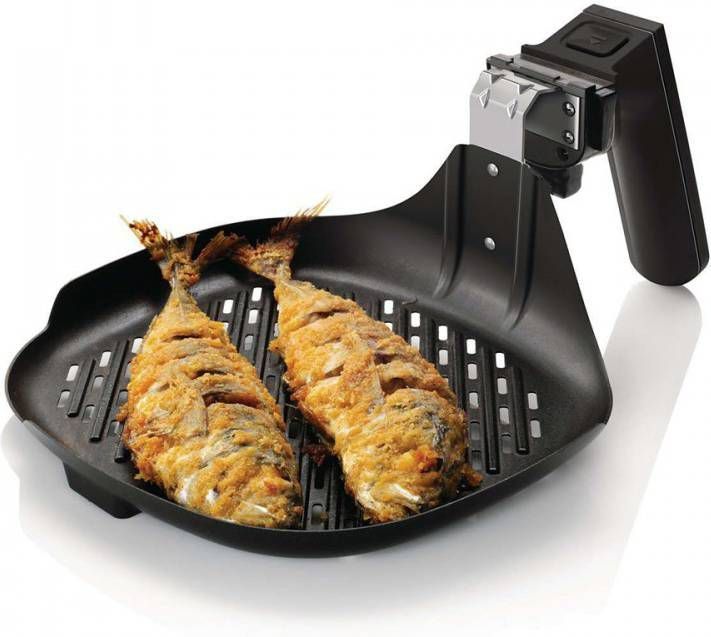 Philips Grillpan inzet HD9910/20 Passend alleen voor airfryer Viva & Viva+ HD9216x9217, HD922x, HD923x, HS953x